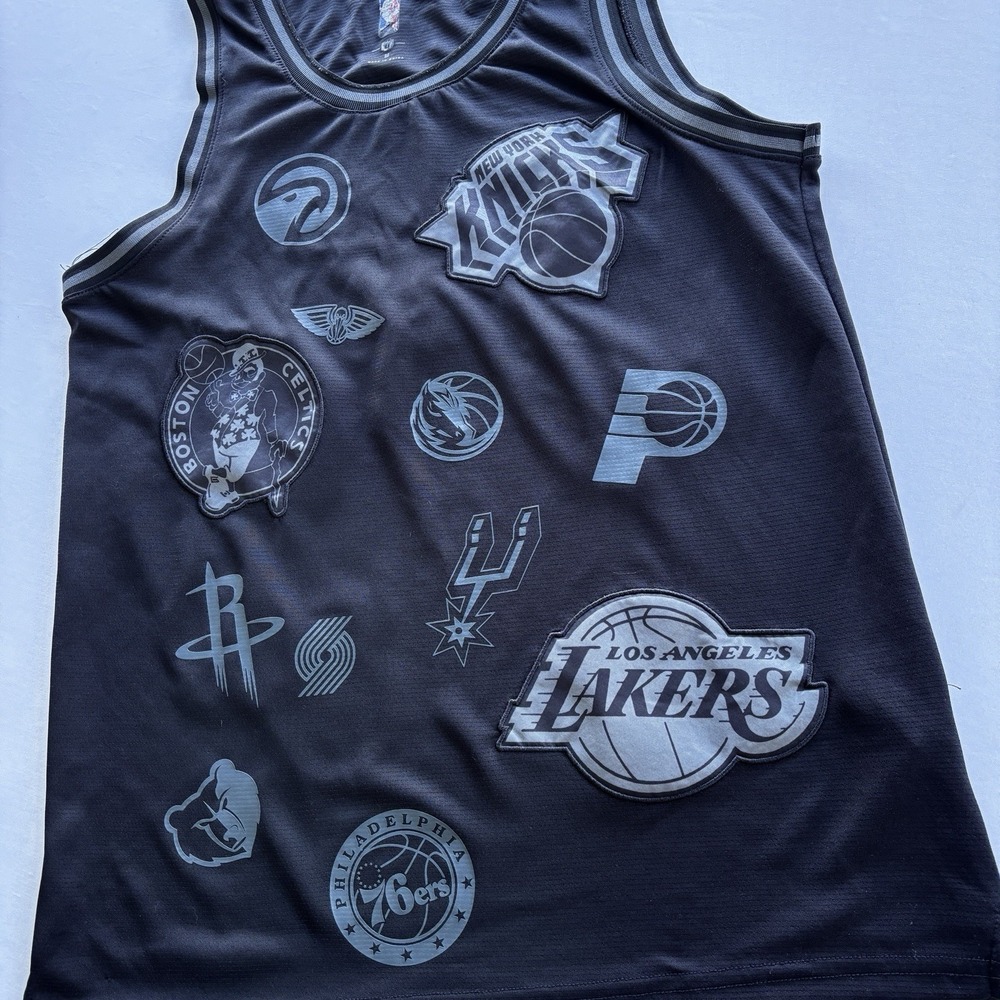 Official NBA All Teams‎ Black Tank Top Men's M Sleeveless Jersey Style Logos